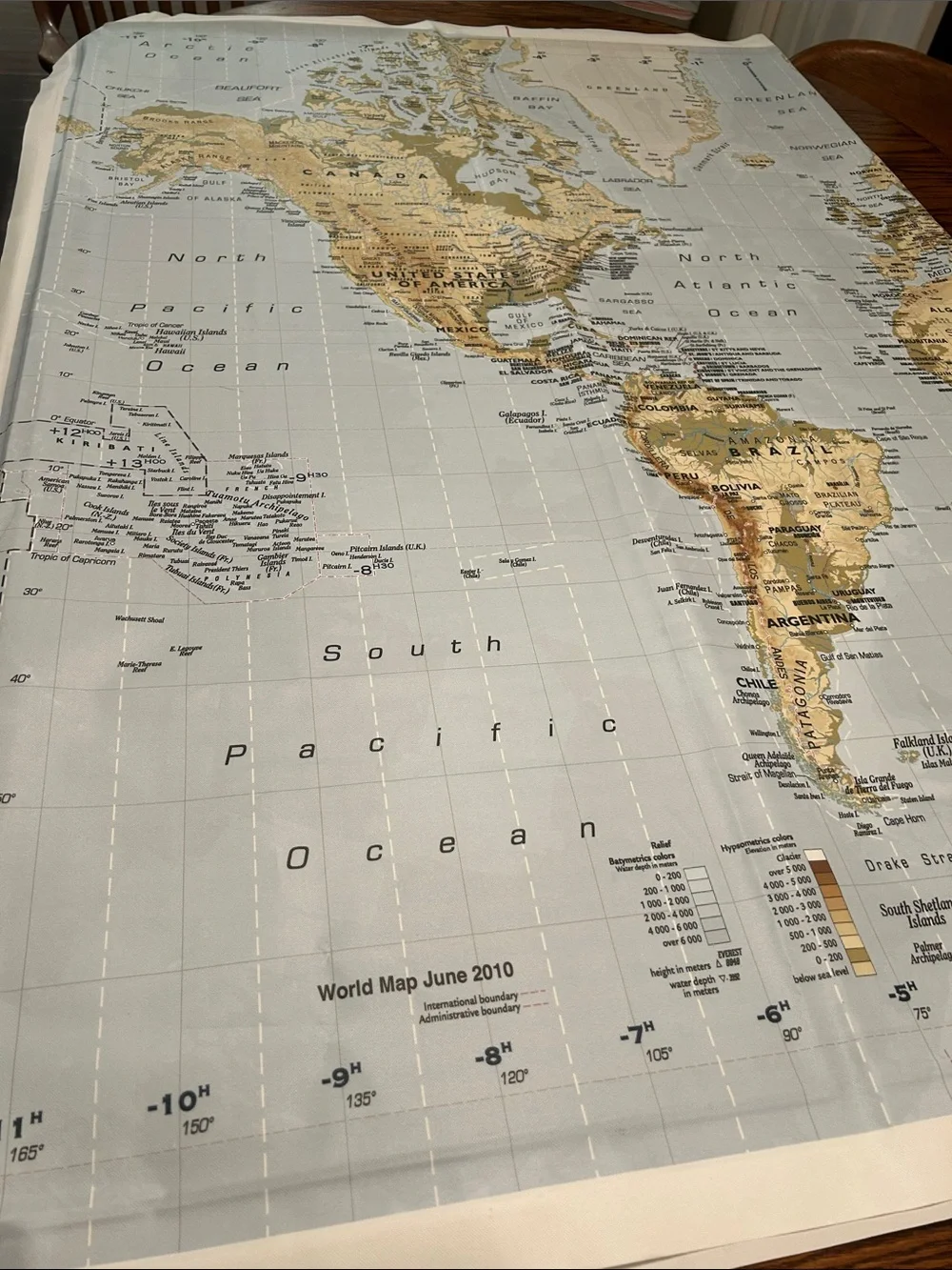 IKEA world map canvas wall art
